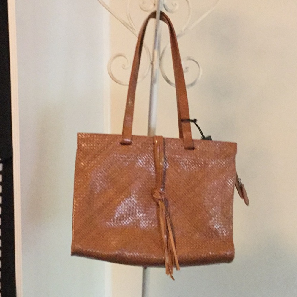 Carla Mancini Tan Leather Bag